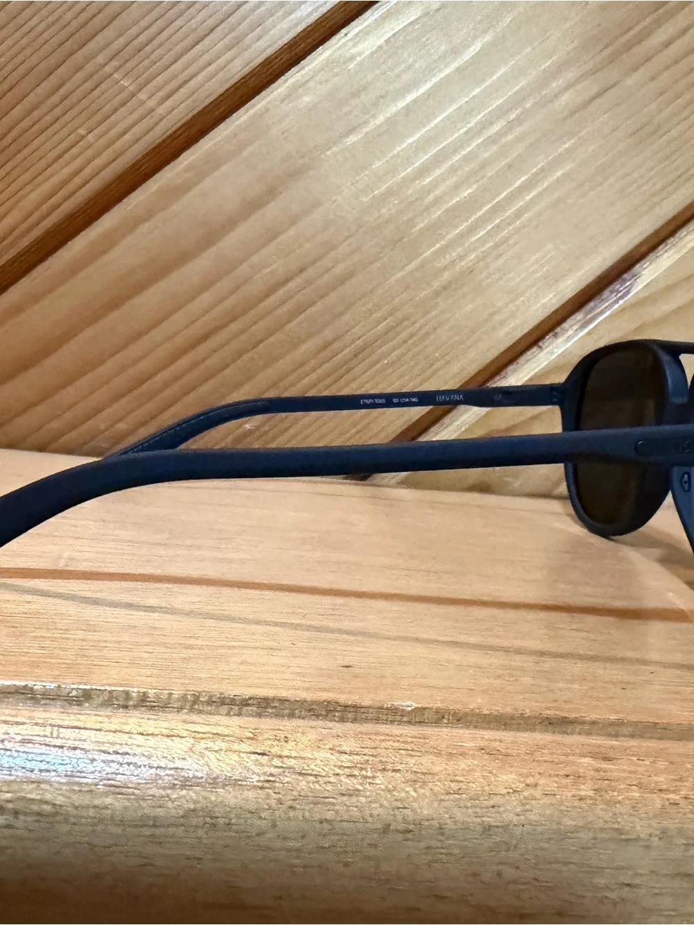 Roka Havana Matte Black Aviator Sunglasses with Mirrored Lenses